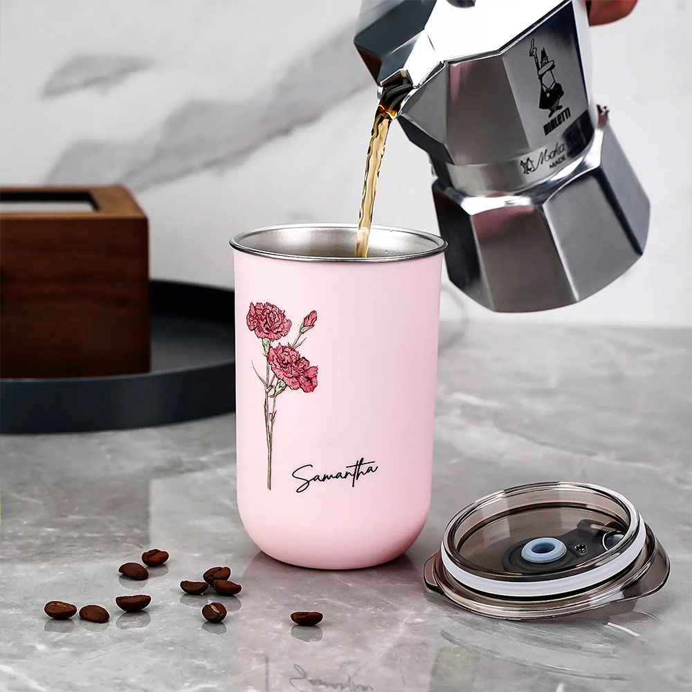 Personalized Birth Flower Coff - Coffee Equipment For Camping 评论和价格
