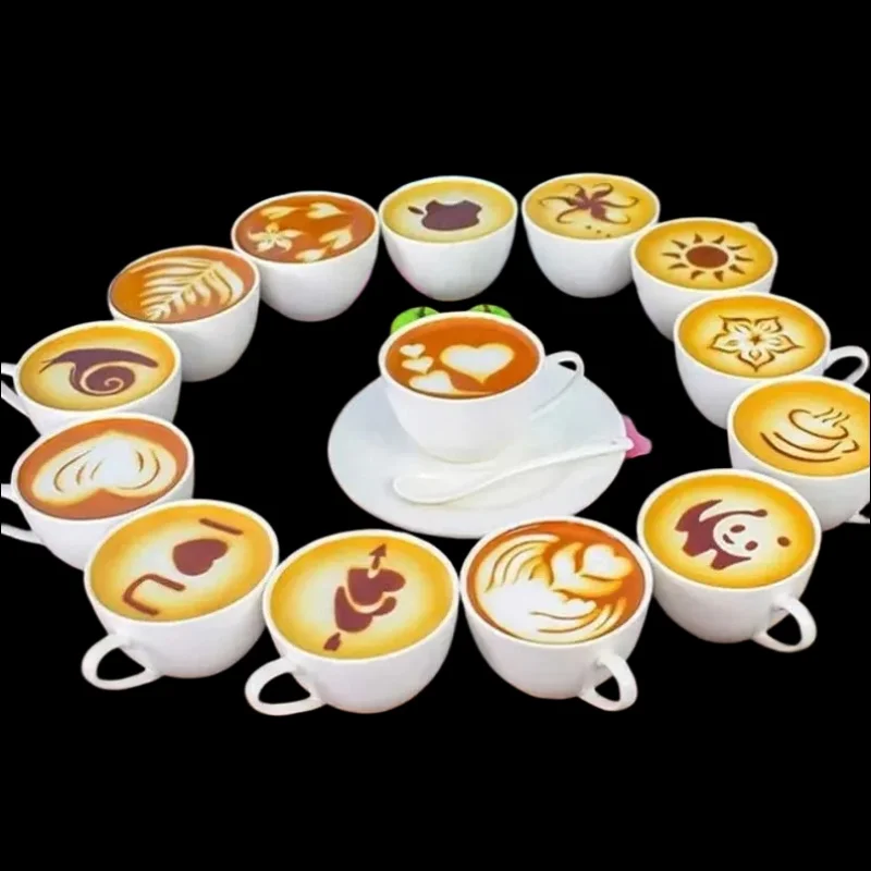 16Pcs/Set Coffee Mold Latte Ca - Coffee Shop Equipment 评论和价格