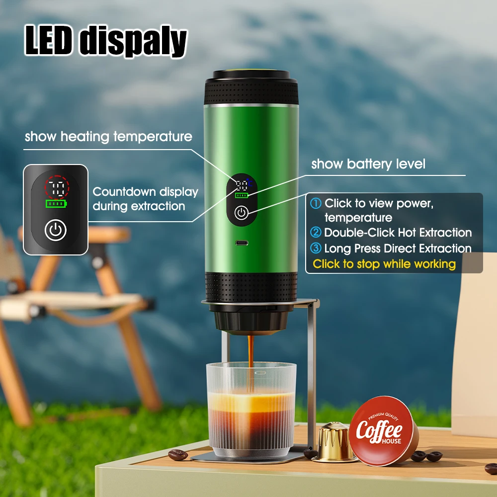 DENOKIN 3-in-1 Capsule Coffee  - Coffee Equipment For Camping 评论和价格
