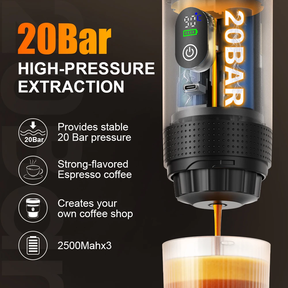 DENOKIN 3-in-1 Capsule Coffee  - Coffee Equipment For Camping 评论和价格