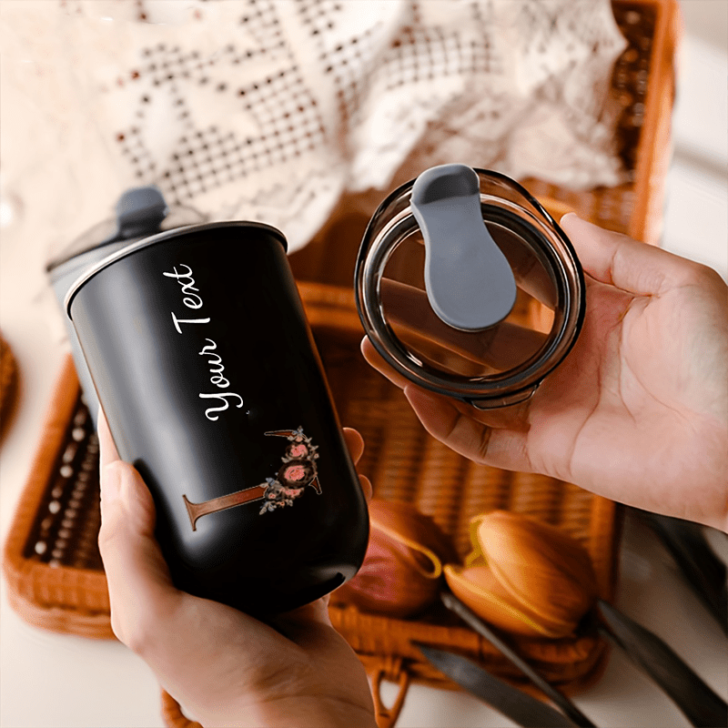 Custom Floral Monogram Initial - Coffee Equipment For Camping 评论和价格