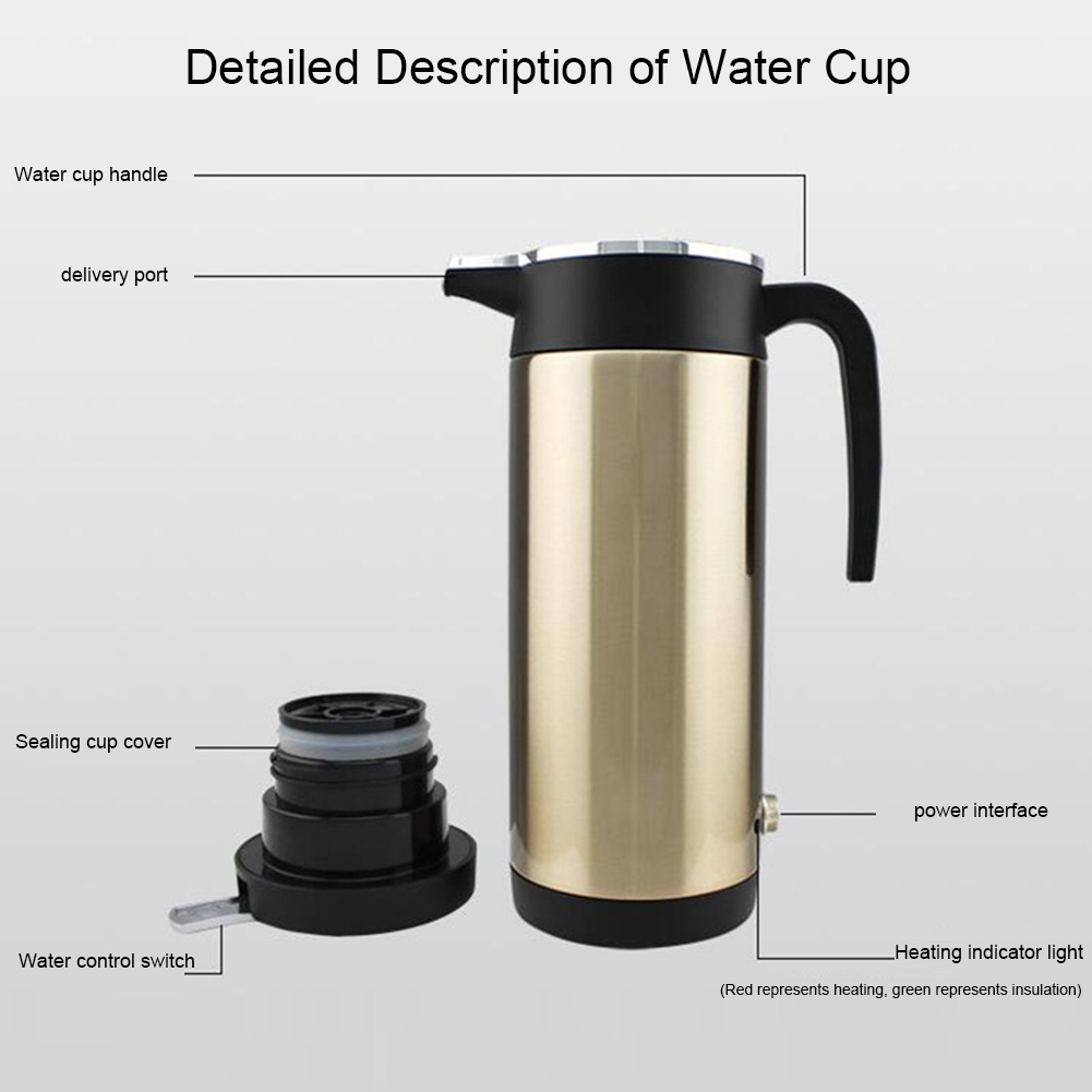 1200ML 12V/24V Electric Heatin - Coffee X 评论和价格