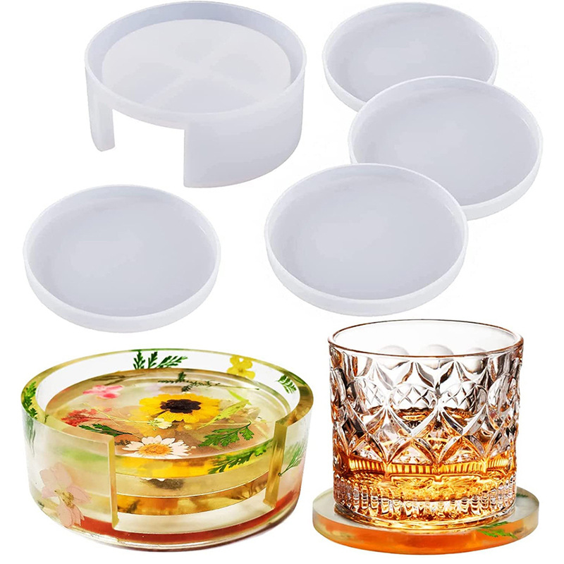 Round Square Coaster Silicone  - Coffee Equipment And Tools 评论和价格