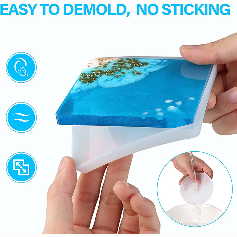 Round Square Coaster Silicone  - Coffee Equipment And Tools 评论和价格