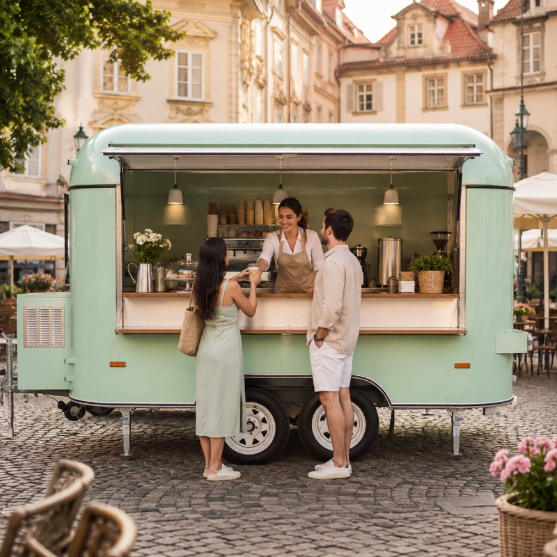 Food Truck Mobile with Kitchen - Coffee Van Equipment 评论和价格